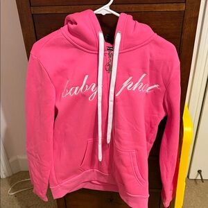 Baby Phat Vibrant Pink Hoodie with White Accents